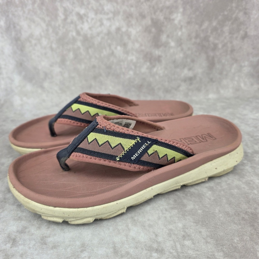 Merrell Hut Ultra Flip Flop Thong Burlwood Womens Size 7 Beach Cushion Sandals